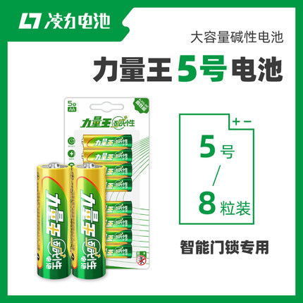 凌力电池5号碱性力量王电池5号玩具五号鼠标空调遥控器AA电池1.5v